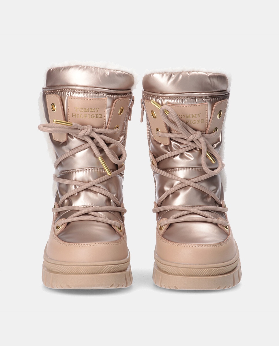 Botas de Atacadores com Sola com Pitões Cobre-3