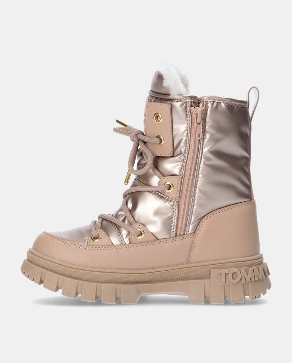 Botas de Atacadores com Sola com Pitões Cobre-2