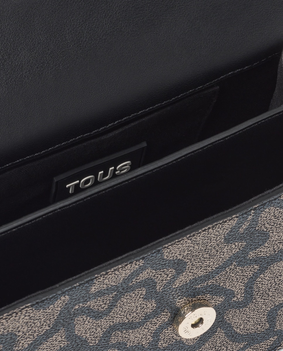 Mala a Tiracolo com Aba Kaos Icon Preto-5