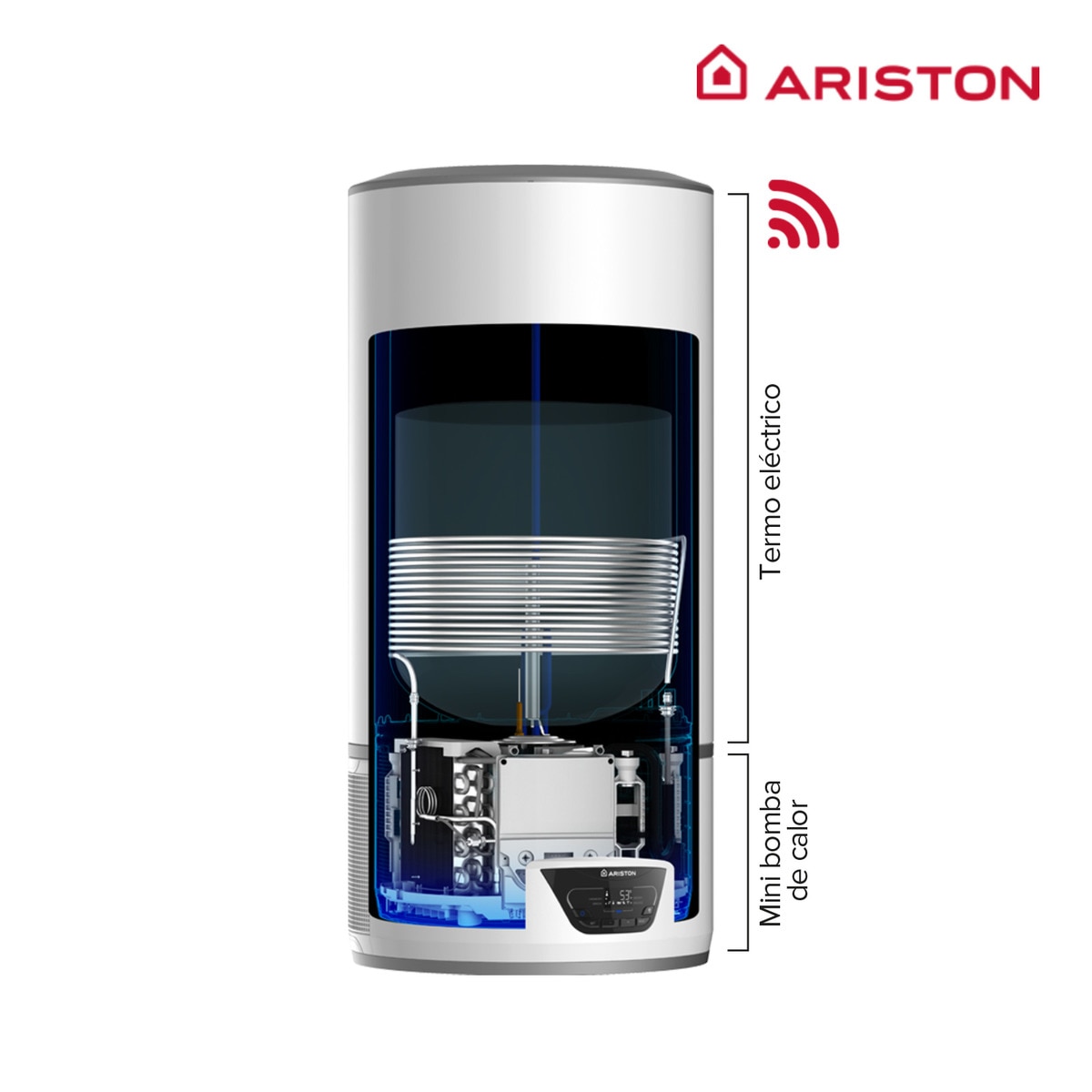 Aerotermo Ariston 80 litros WiFi - LYDOS HYBRID80L 4