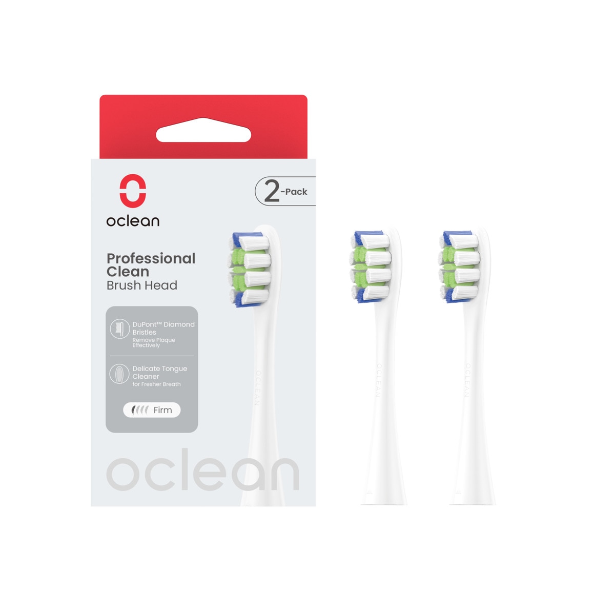 2 cabezales de recambio Oclean Professional Clean Blanco-7