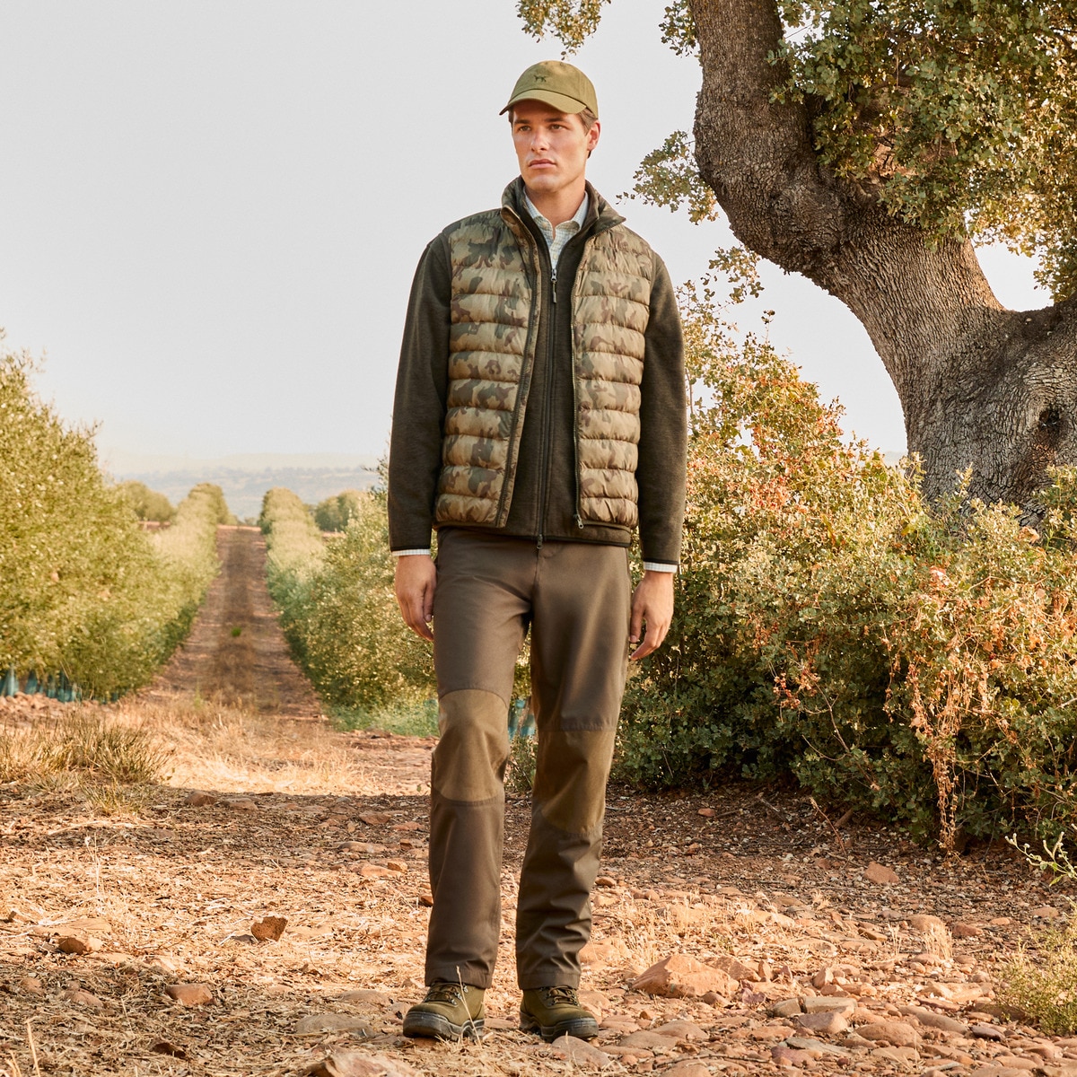 Colete acolchoado de homem Multicolor-1