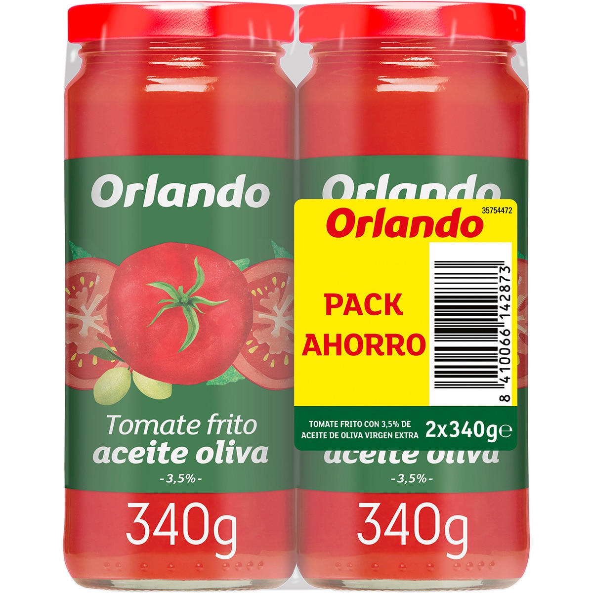 tomate frito en aceite de oliva virgen extra sin gluten pack 2 frasco 340 g