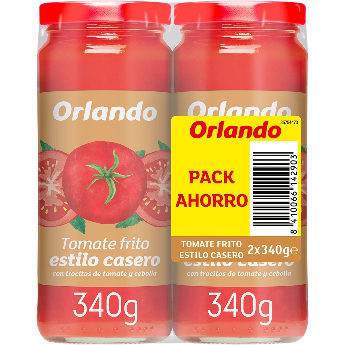 tomate frito estilo casero sin gluten pack 2 frasco 340 g
