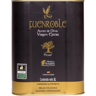aceite de oliva virgen extra picual DOP Sierra de Segura lata 3 l - Fuenroble
