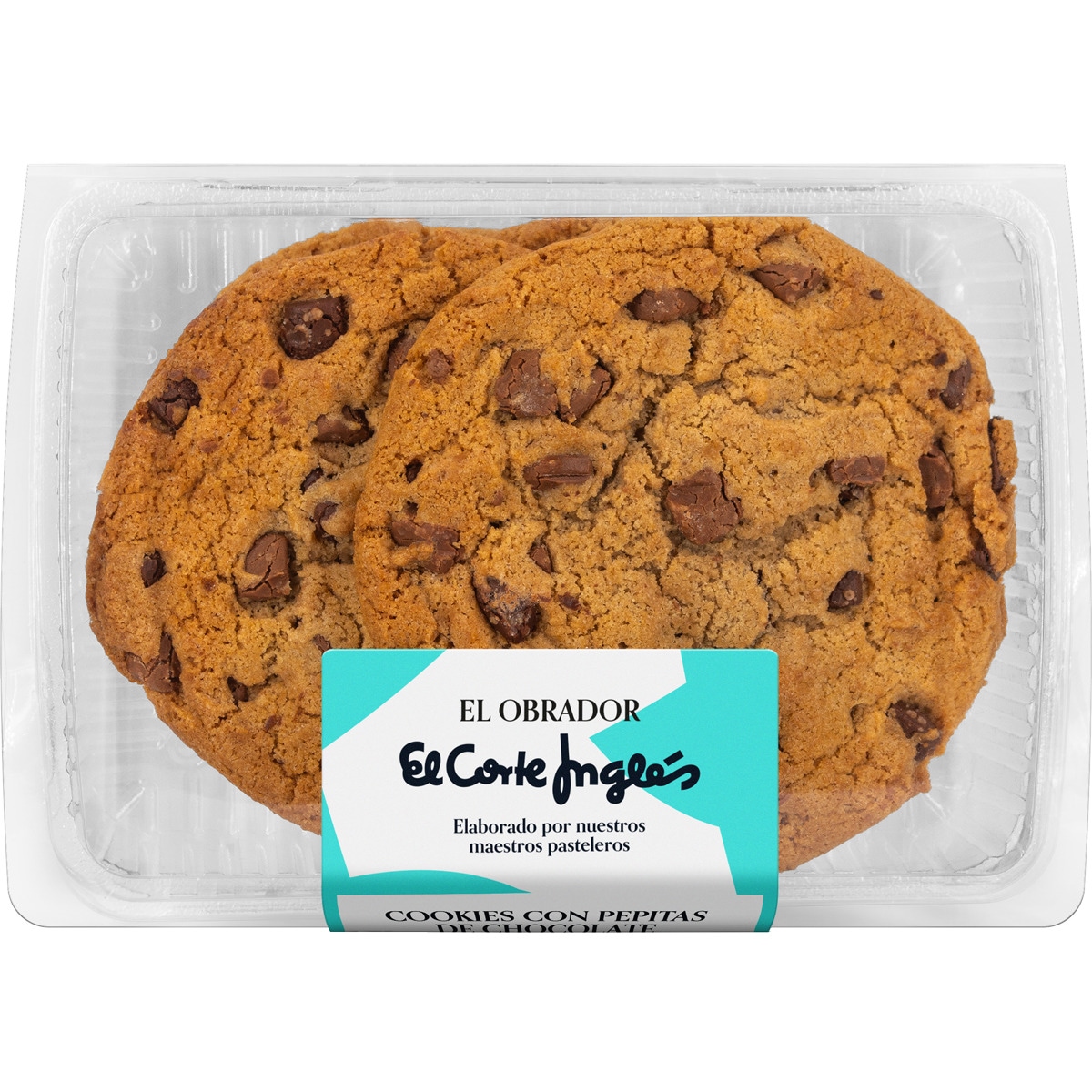 cookies con pepitas de chocolate 4 unidades envase 300 g