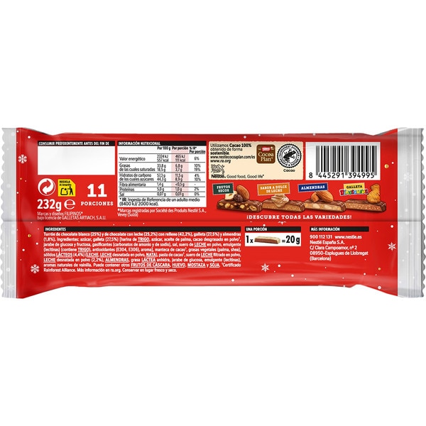 Filipinos Turrón mit cremiger Keksfüllung Tafel 232 g