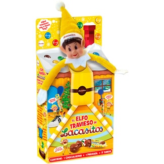 Elfo el Travieso con 1 chocolatina 1 parasol y 2 tubos estuche 72 g - Lacasitos
