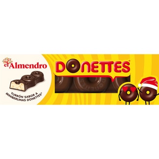 turrón sabor a miniberlinas Donettes estuche 150 g - El Almendro