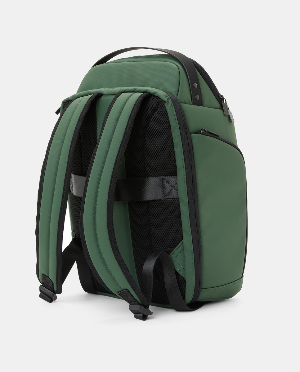 Mochila de Textura Engomada Verde-2