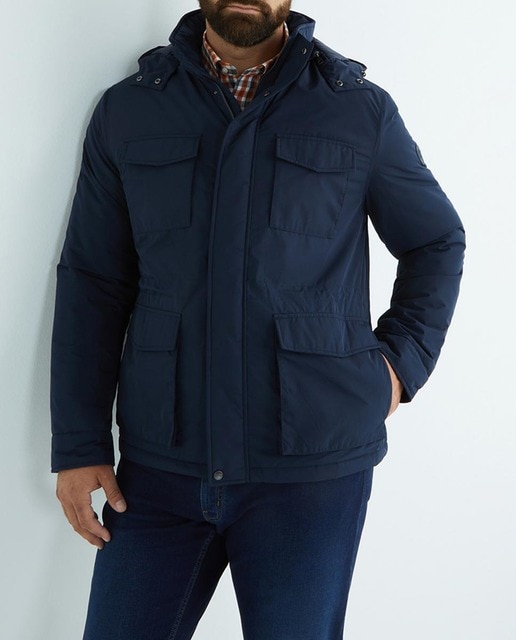 Imagen 0 de Field Jacket hombre capucha desmontable tallas grandes