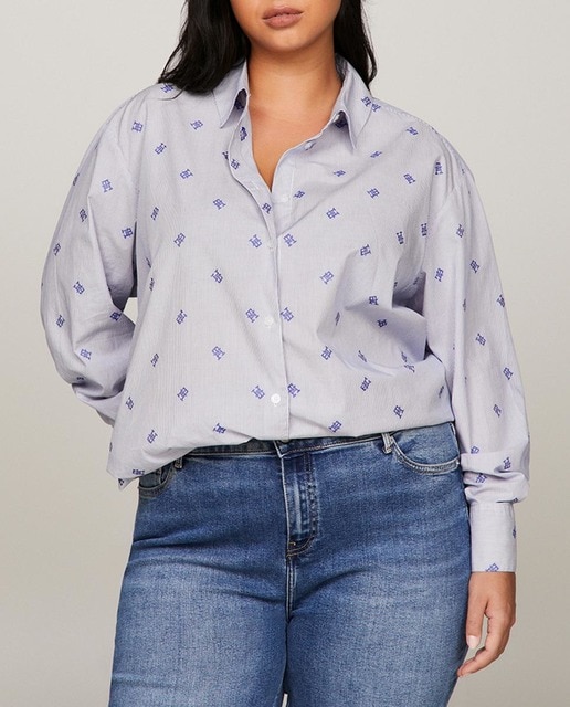 Imagen 0 de Camisa de mujer de manga larga con cierre de botones