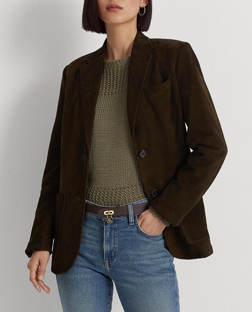 Imagen 0 de Blazer de mujer de piel con botones