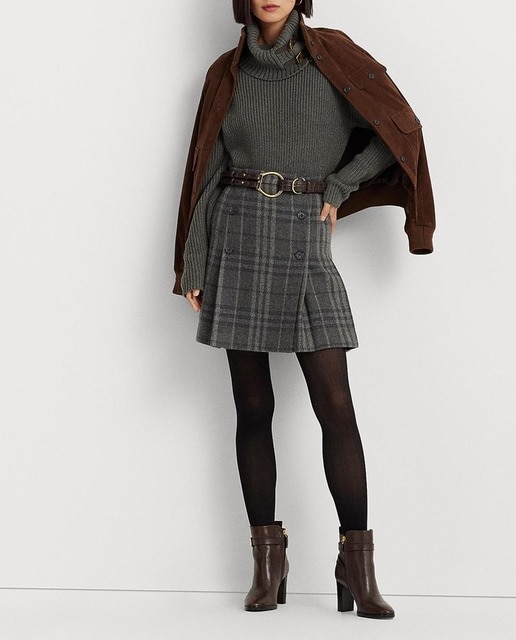 Imagen 0 de Falda corta de cuadros