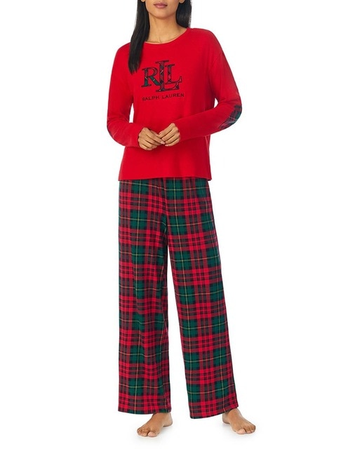 Imagen 0 de Set pijama manga larga y pantalón largo de mujer