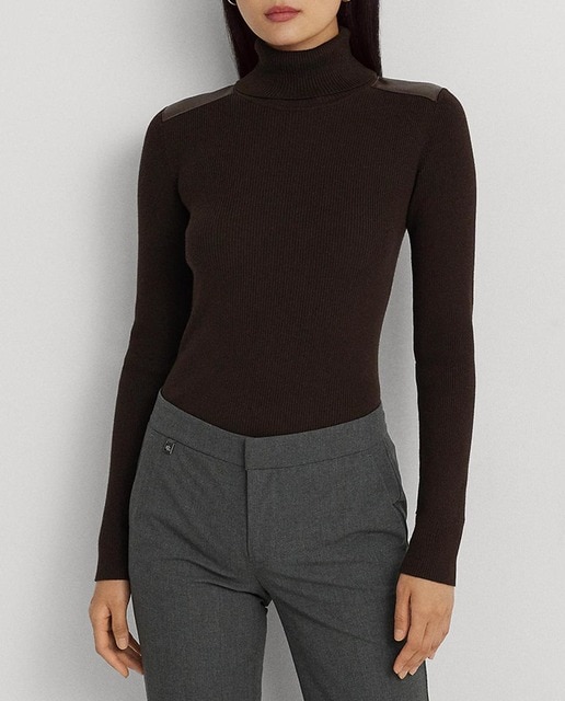 Imagen 0 de Jersey de mujer de cuello alto y manga larga