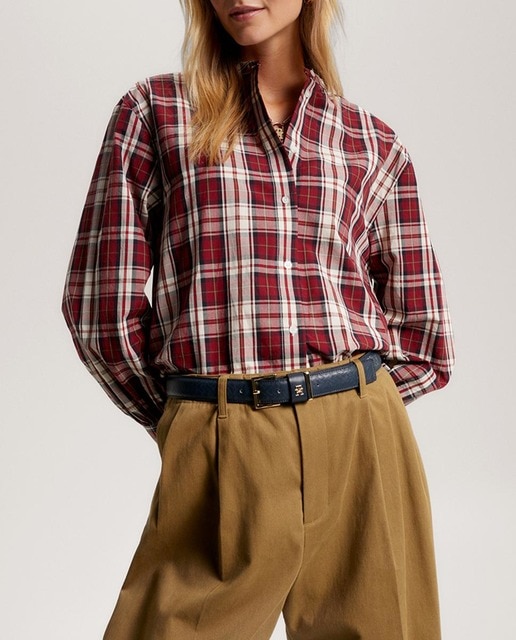 Imagen 0 de Camisa de mujer de manga larga con cierre de botones