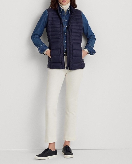 Imagen 0 de Chaleco de mujer de cuello alto con cremallera