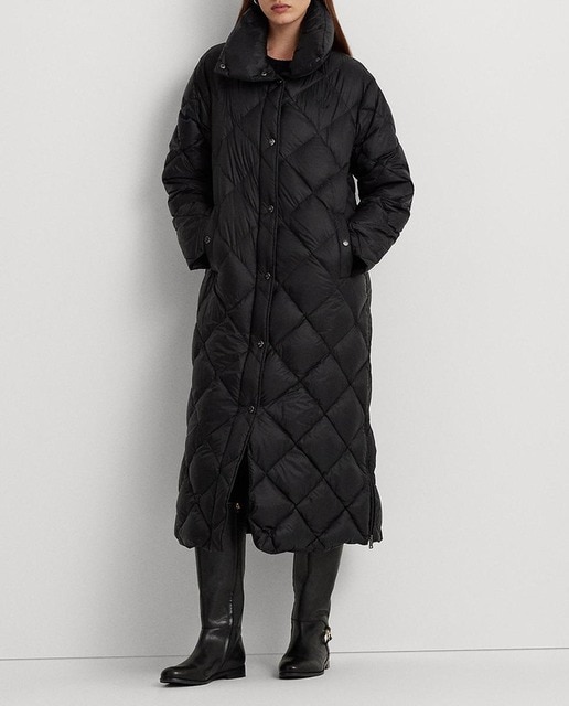 Imagen 0 de Abrigo de mujer largo con cuello alto