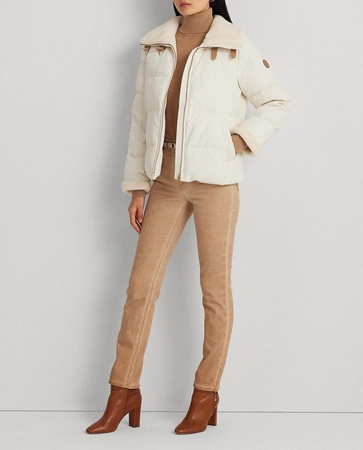 Imagen 0 de Plumífero de mujer de cuello alto con cremallera