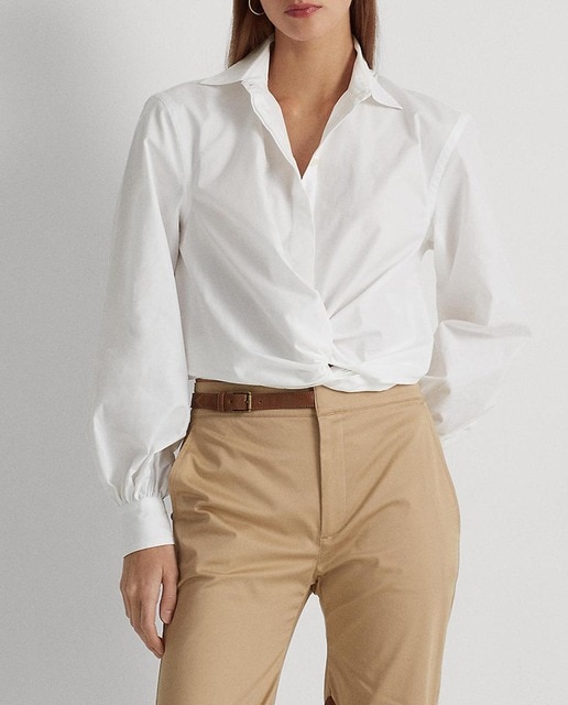 Imagen 0 de Camisa de mujer de algodón de manga larga