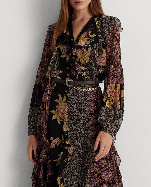 Imagen 0 de Blusa de mujer de manga larga con flores