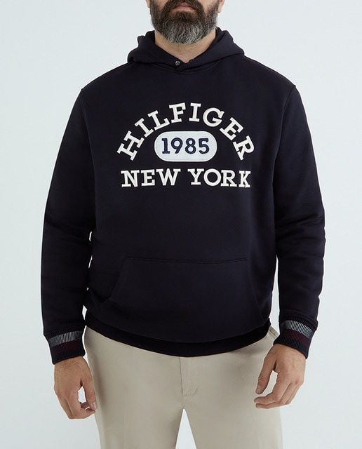 Imagen 0 de Sudadera de hombre con capucha y macro logo en el pecho tallas grandes