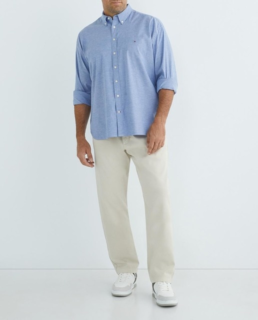 Imagen 0 de Camisa lisa hombre Tommy Hilfiger tallas grandes