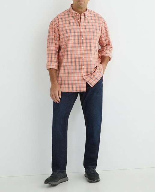 Imagen 0 de Camisa de hombre Tommy Hilfiger a cuadros tallas grandes