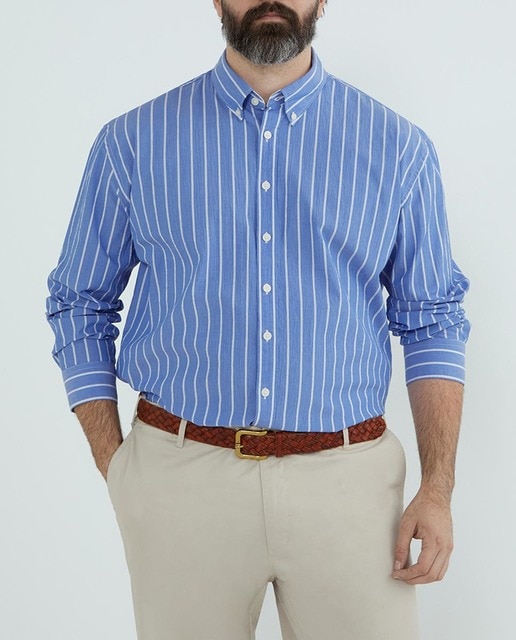 Imagen 0 de Camisa de hombre Tommy Hilfiger diseño a rayas tallas grandes