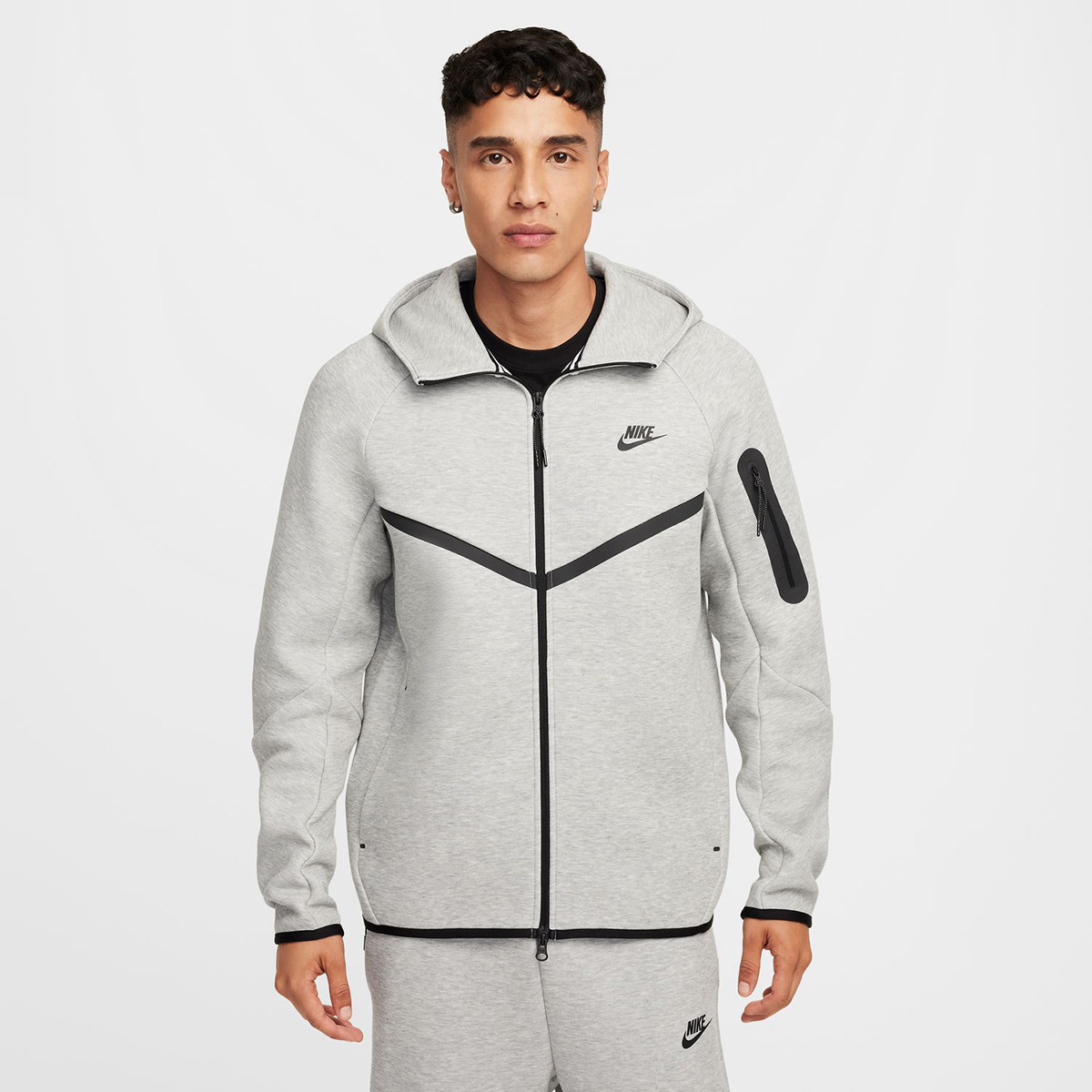Sweatshirt de homem Tech Fleece Nike Cinzento-1