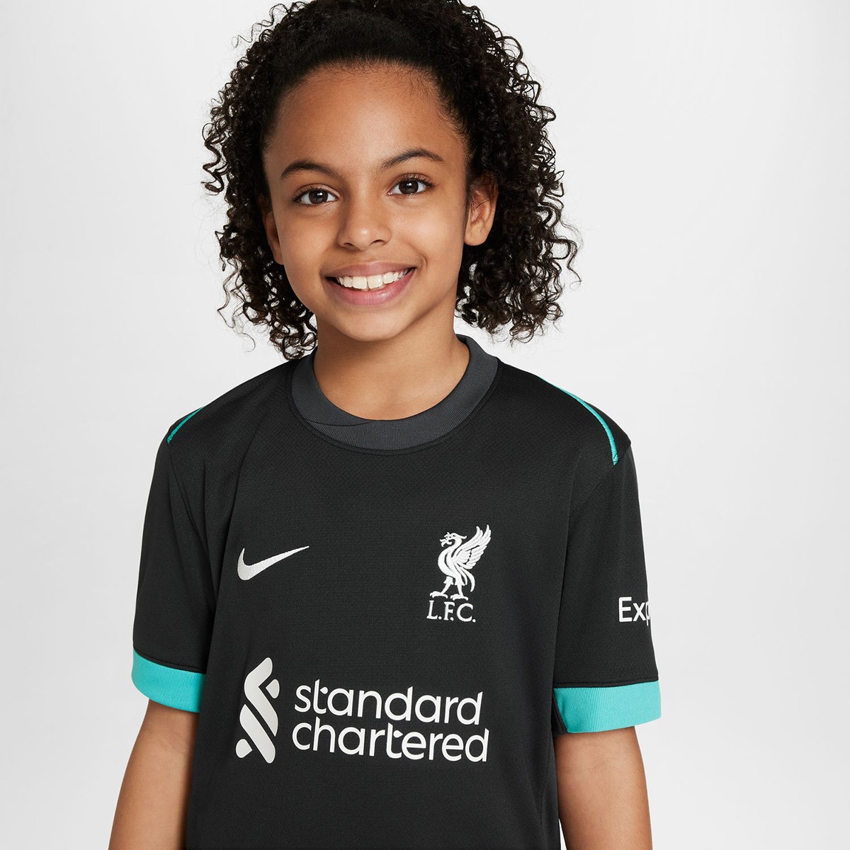 T-shirt de Criança 2.º Equipamento Liverpool FC 2024-2025 Stadium Verde-3