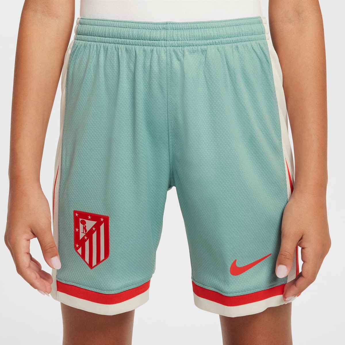 Calções de Criança 2.º Equipamento Atlético de Madrid 2024-2025 Stadium Cinzento-1