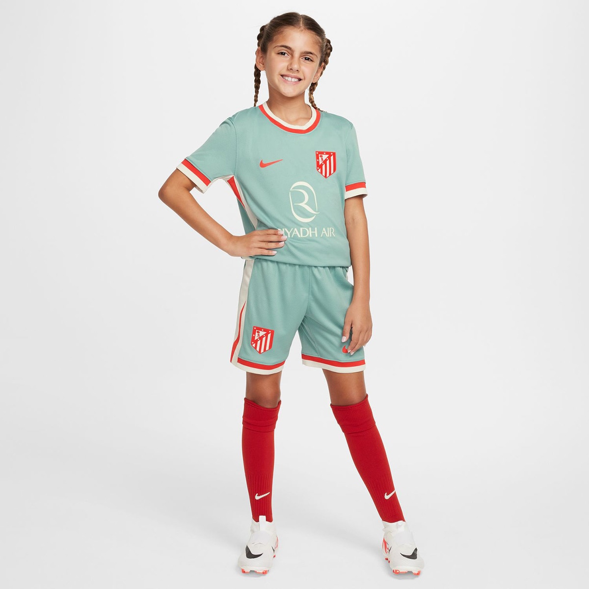 Calções de Criança 2.º Equipamento Atlético de Madrid 2024-2025 Stadium Cinzento-6