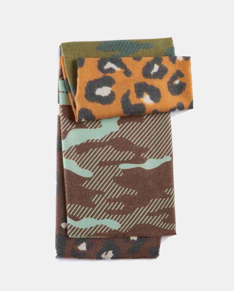 Pañuelo estampado poliéster/viscosa camuflaje leo · Codello · El Corte