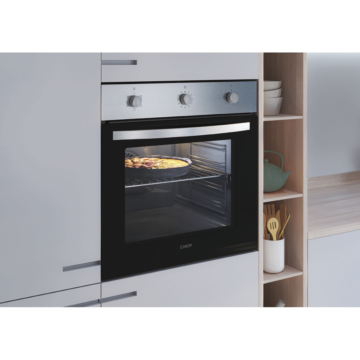 Horno multifunción Candy con 5 funciones, guía telescópica Idea - FIDC X532 Negro-8
