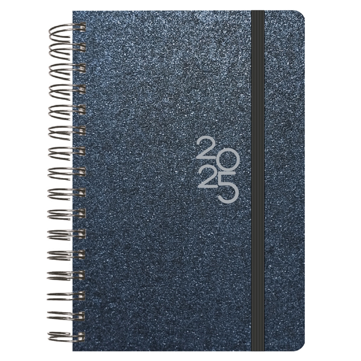 Agenda anual 2025 1 día por página Metallic Azul Senfort 1
