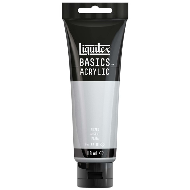 Imagen 0 de Liquitex Acrílico Basics Plata 118ml