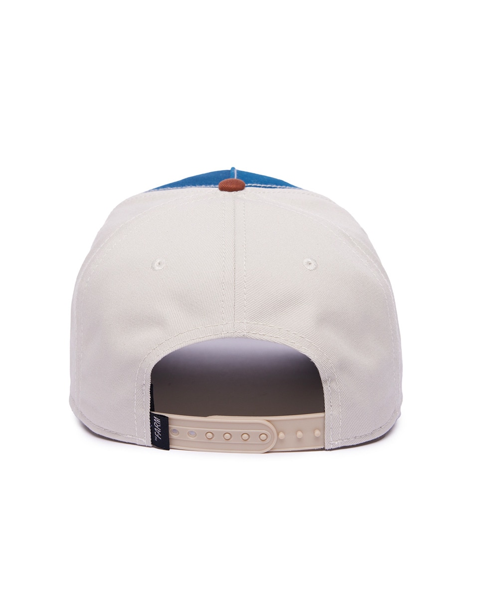 Boné de Basebol Tipo Trucker com Emblema de Cão à Frente Azul-marinho-3