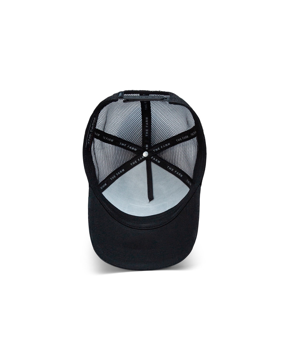 Boné Trucker com Emblema de Escorpião à Frente Preto-6