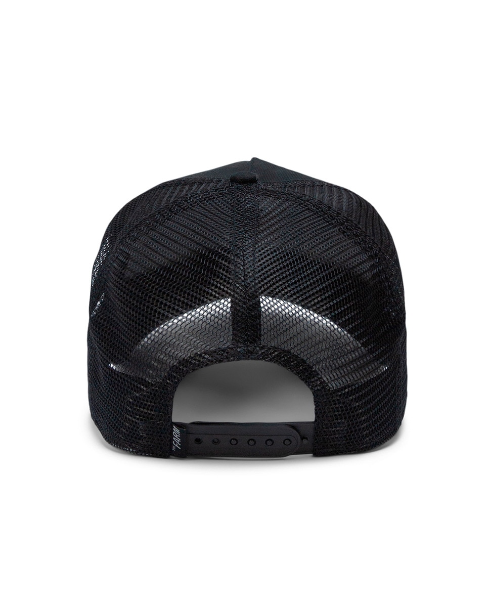 Boné Trucker com Emblema de Escorpião à Frente Preto-3