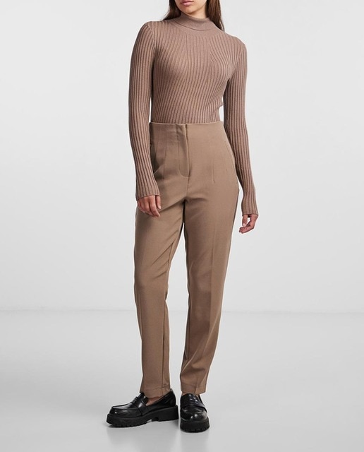 Imagen 0 de Pantalón de vestir tobillero de cintura alta de mujer