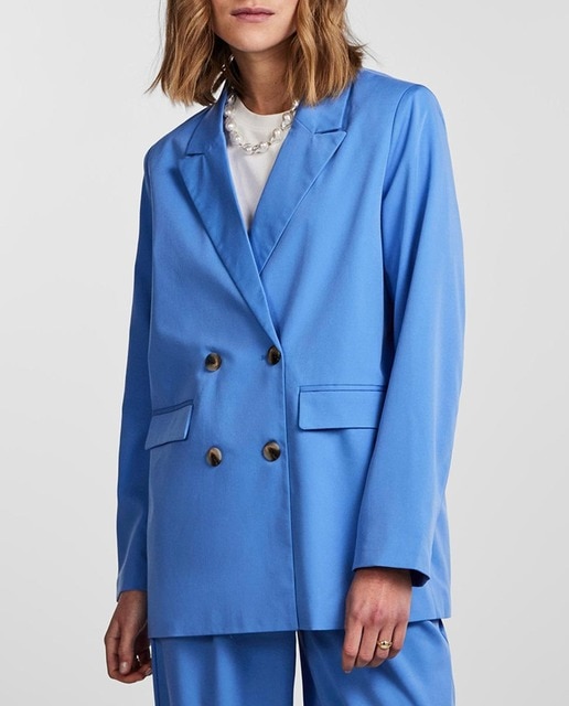 Imagen 0 de Blazer de mujer con cierre frontal cruzado y doble abotonadura