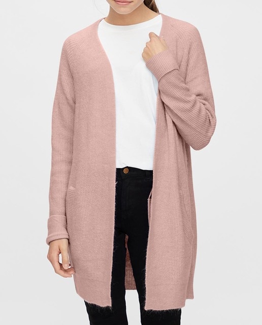 Imagen 0 de Cárdigan de punto de manga larga de mujer