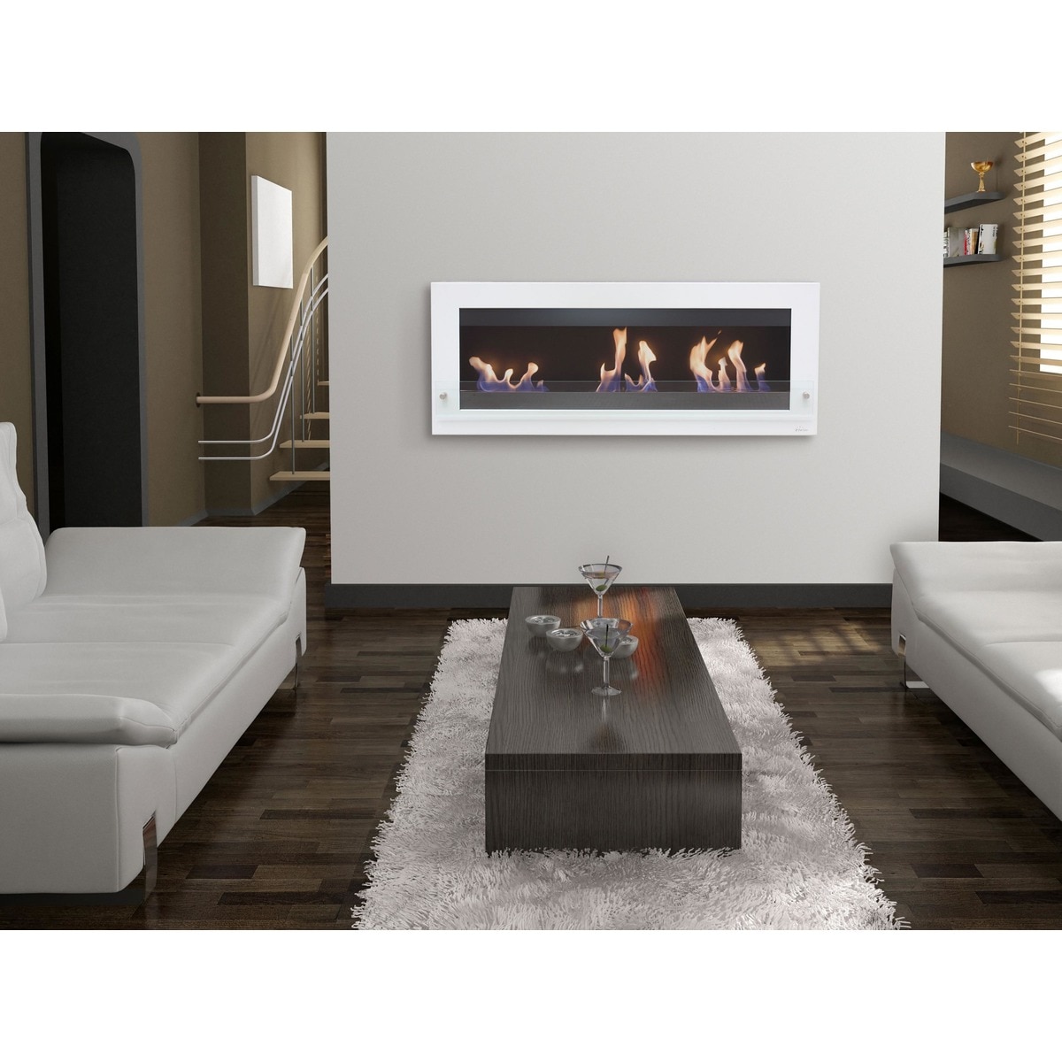 Chimenea Bioetanol 6 kW Melibea B 3,6 l Blanco-6