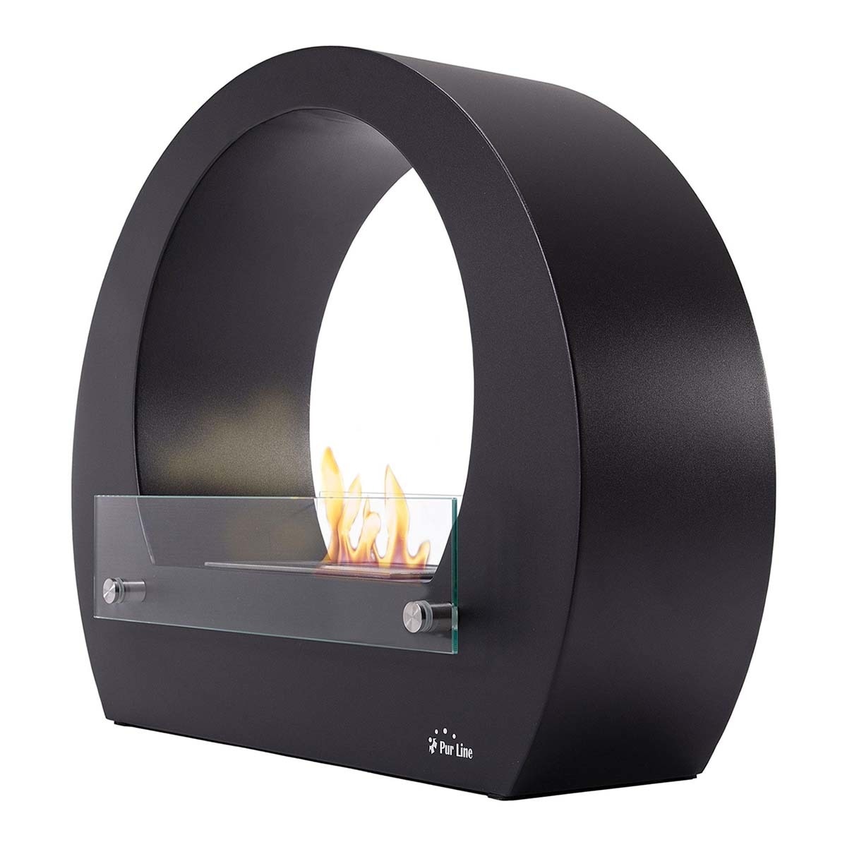 Chimenea Bioetanol de Suelo 2,5 kW Saturn B 1,5 l Negro-3