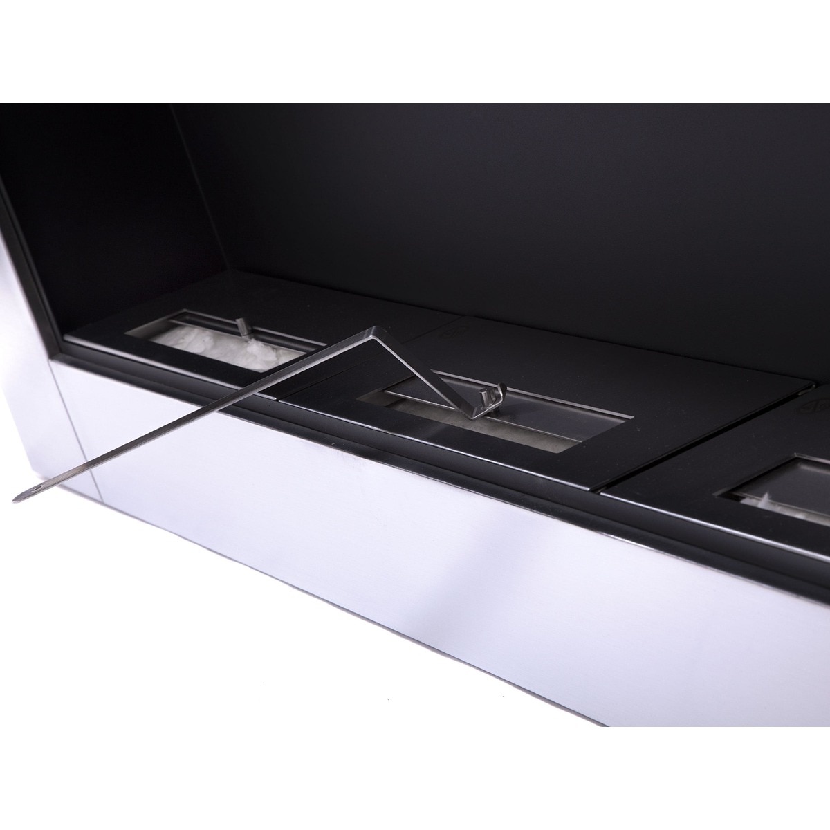 Chimenea Bioetanol 6 kW Zeus Triple Llama 3,6 l Gris-6