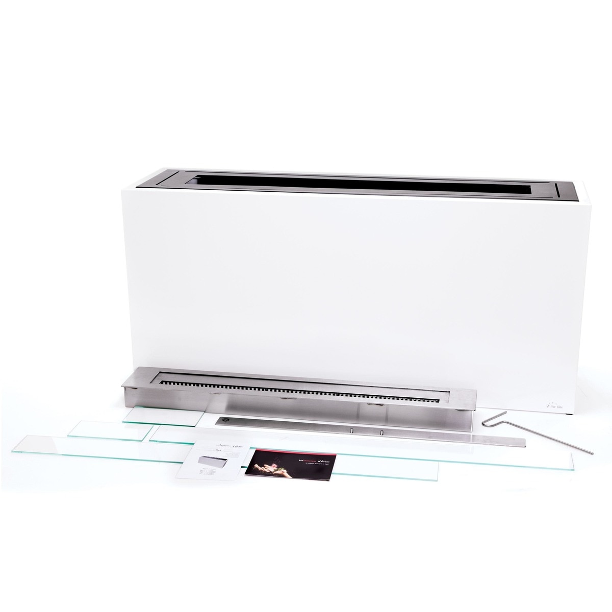 Chimenea Bioetanol Modular de Suelo 5 kW Gea 5 l Blanco-3