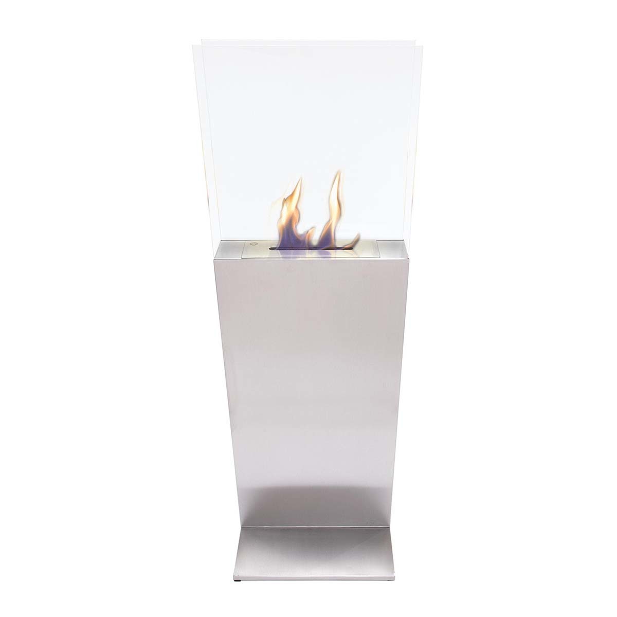 Chimenea Bioetanol de Suelo 1,5 kW Clio 0,8 l Acero Inox-2