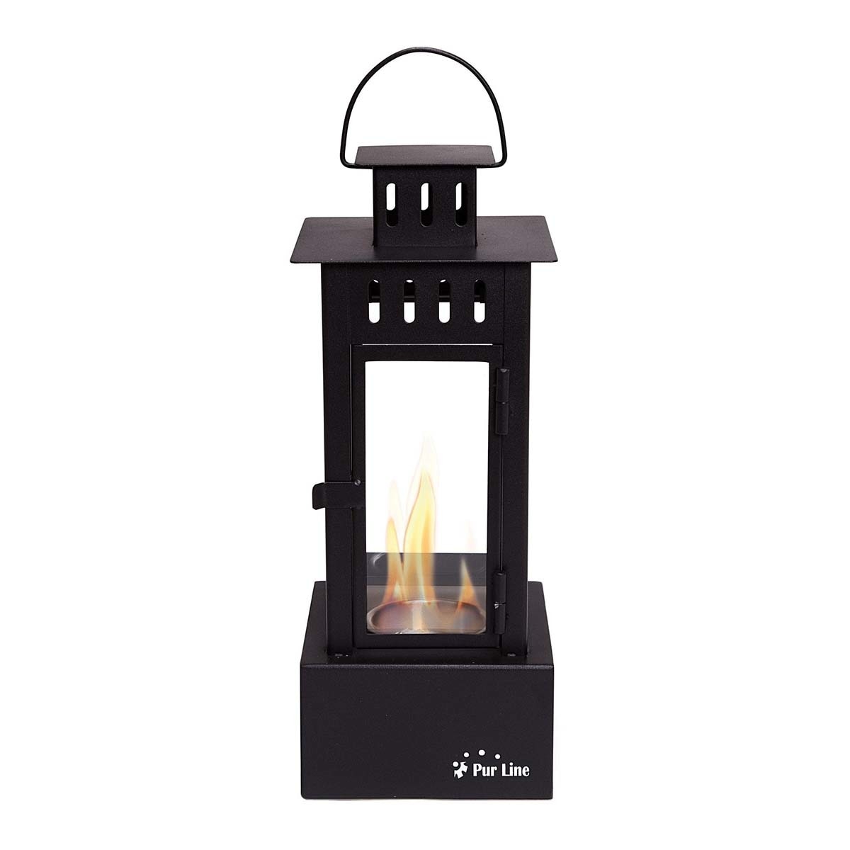 Chimenea Bioetanol de Sobremesa 1 kW Iris B 0,5 l Negro-2